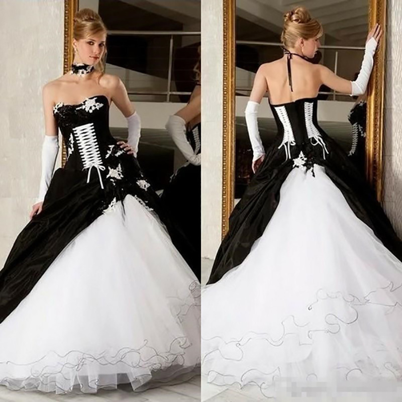 Bridal Sash Ribbon - Personalizado vintage preto e branco vestidos