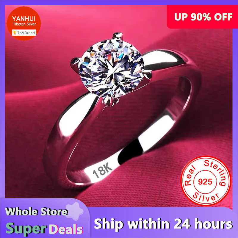 Wedding Z - Com certificado de luxo 18k anéis