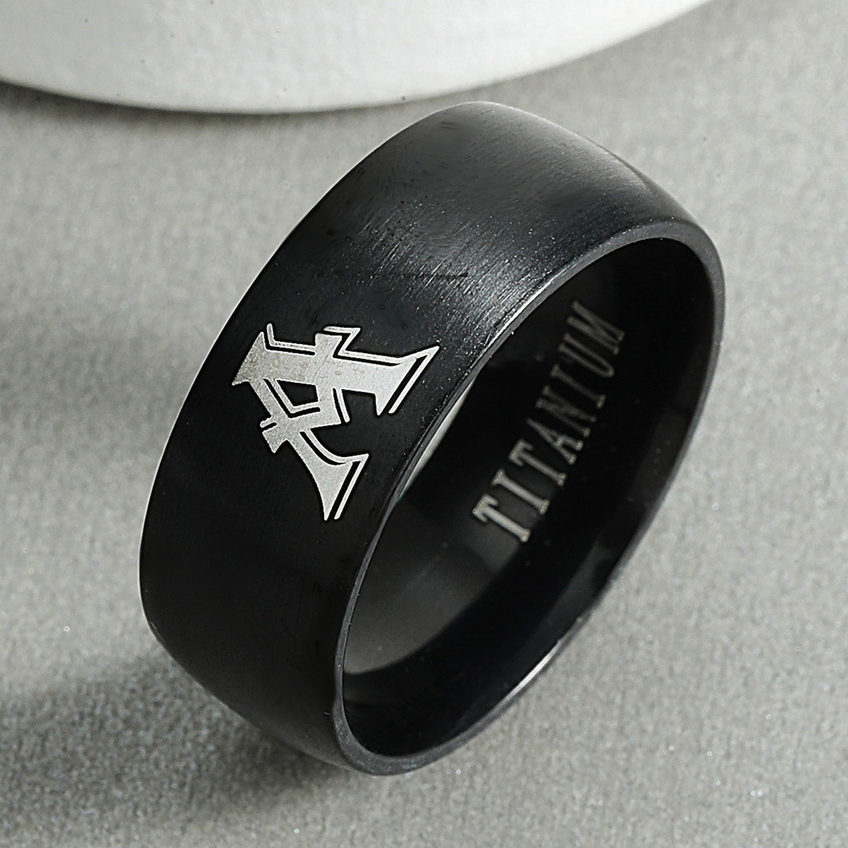 Wedding Z - Anel inicial personalizado feminino masculino gravar
