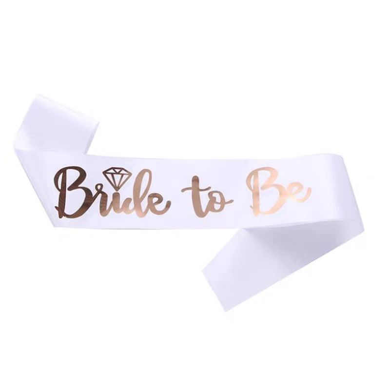 Bride Tribe Sash - 1 conjunto de faixa de cetim