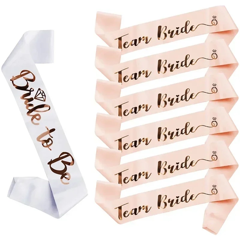 Bride Tribe Sash - 1 Conjunto de Faixas de Noiva