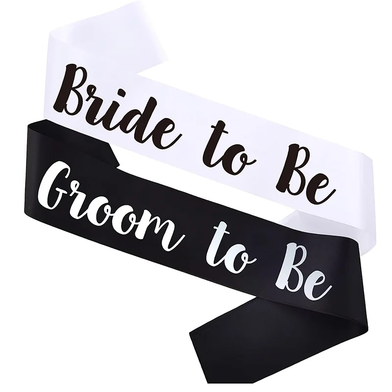 Bride Tribe Sash - Noivo noiva para ser faixa chá