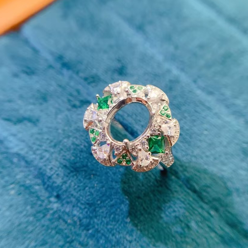8mm * 10mm 925 prata semi mont - Supplier Wedding avaliação e preço