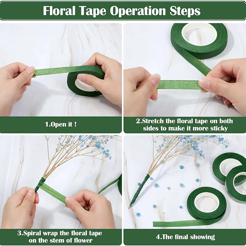 Fita Floral Verde de 20 Jardas - Wedding Decoration Supply avaliação e preço