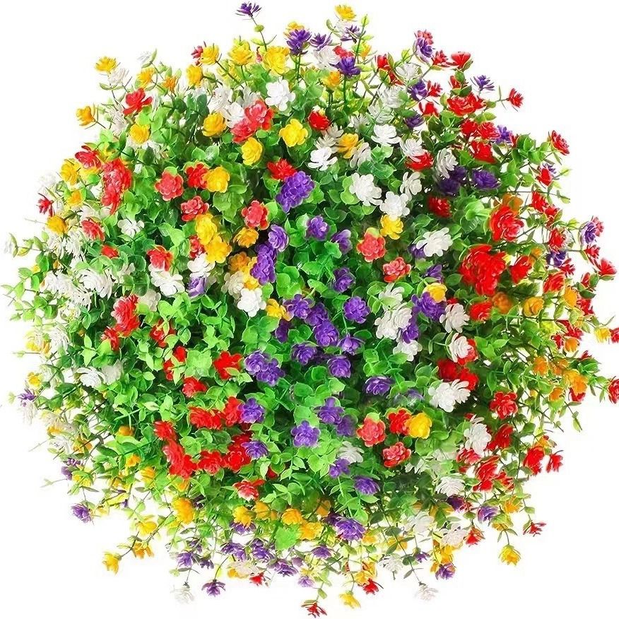 3/6 pçs planta artificial flor - Flower Girl Basket avaliação e preço