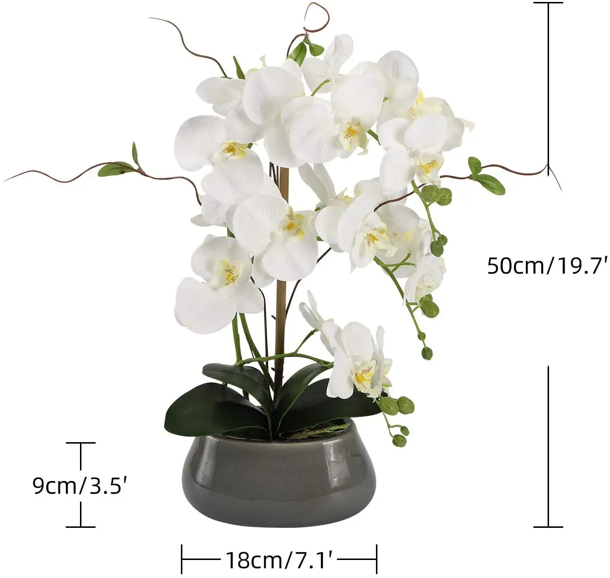 Orquídea Artificial Flores Cen - Flower Girl Basket avaliação e preço