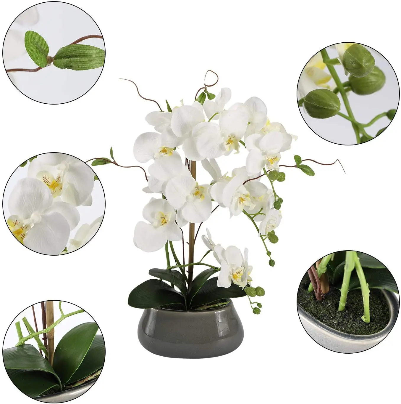 Orquídea Artificial Flores Cen - Flower Girl Basket avaliação e preço