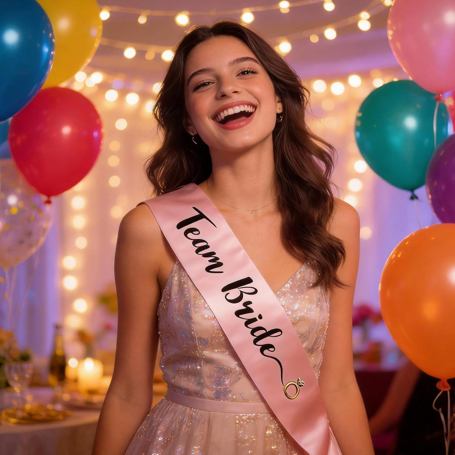 Faixa Team Bride, 6 Faixas Tea - Bride Tribe Sash avaliação e preço