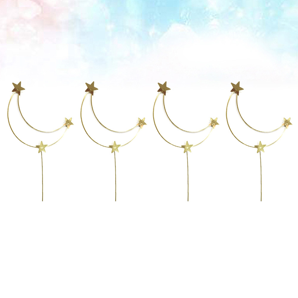 4 Peças de Topper para Bolo em - Wedding Decoration Supply avaliação e preço