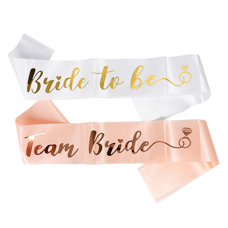 1 conjunto de faixa de cetim p - Bride Tribe Sash avaliação e preço