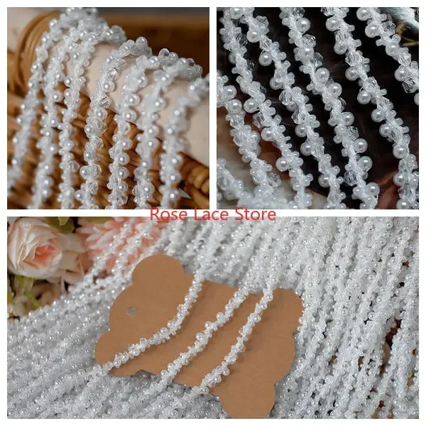 Guarnição de renda pérola de 3 - Bridal Sash Ribbon avaliação e preço