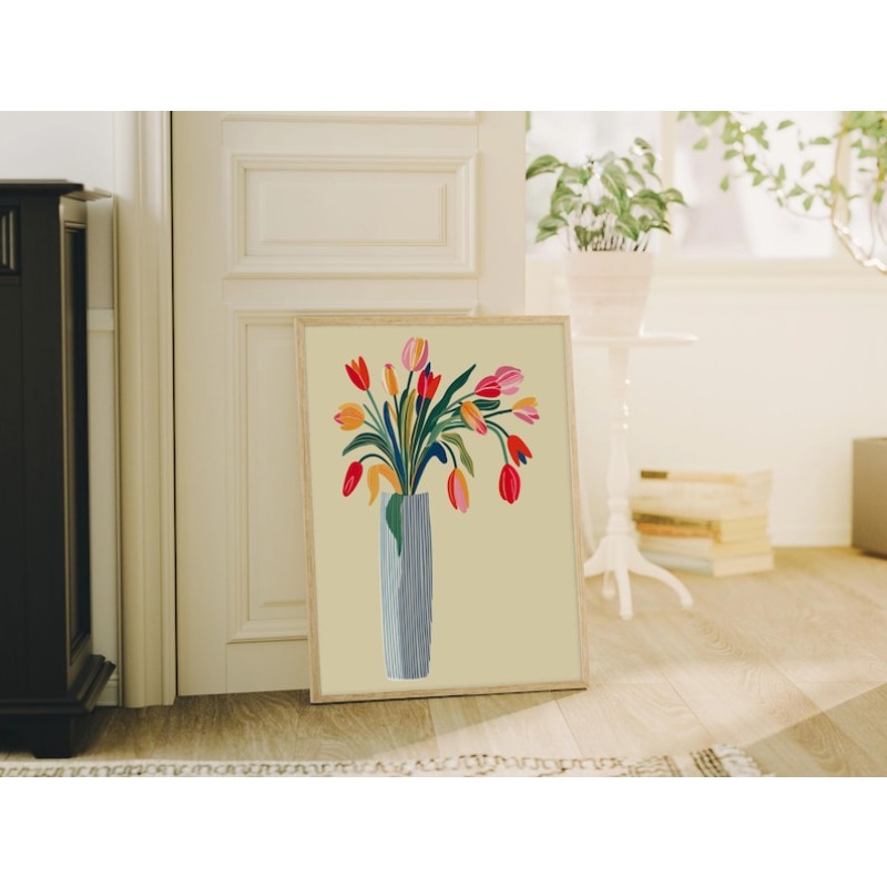 Arte de Parede em Lona com 2 P - Flower Girl Basket avaliação e preço