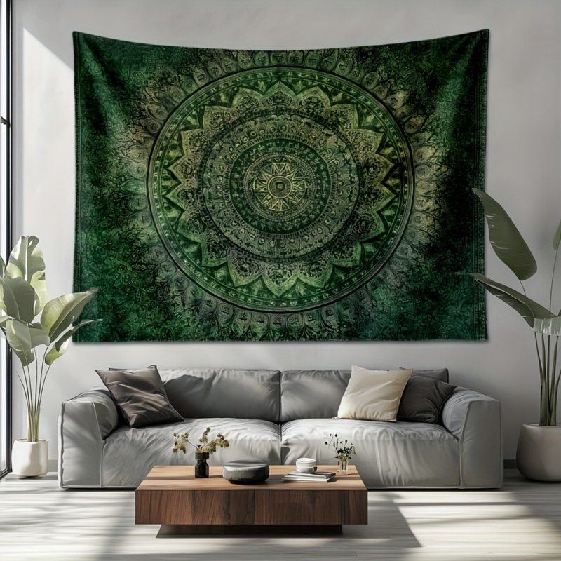 Tapeçaria Floral Mandala Verde - Wedding Sutra avaliação e preço