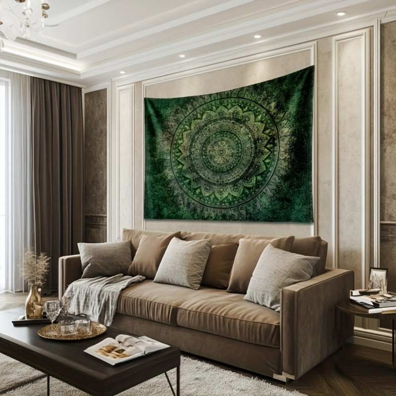 Tapeçaria Floral Mandala Verde - Wedding Sutra avaliação e preço